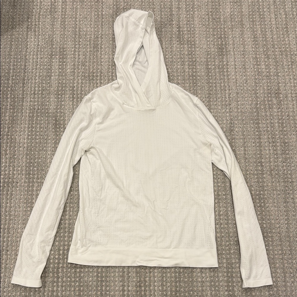 Athleta Women's White Hooded Top
